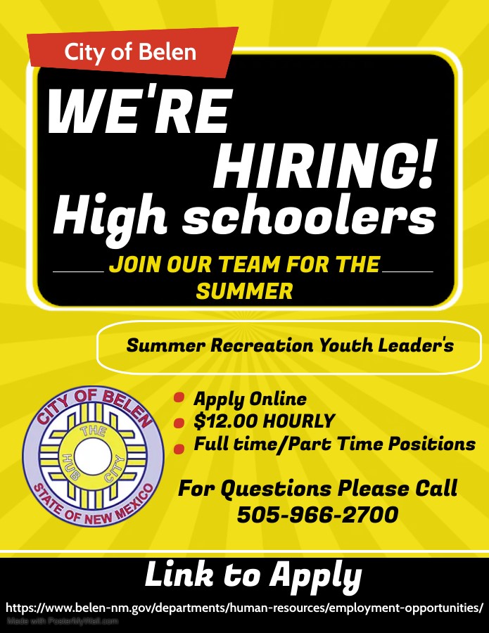Featured image for “We’re Hiring: High Schoolers – Summer Rec Youth Leaders”