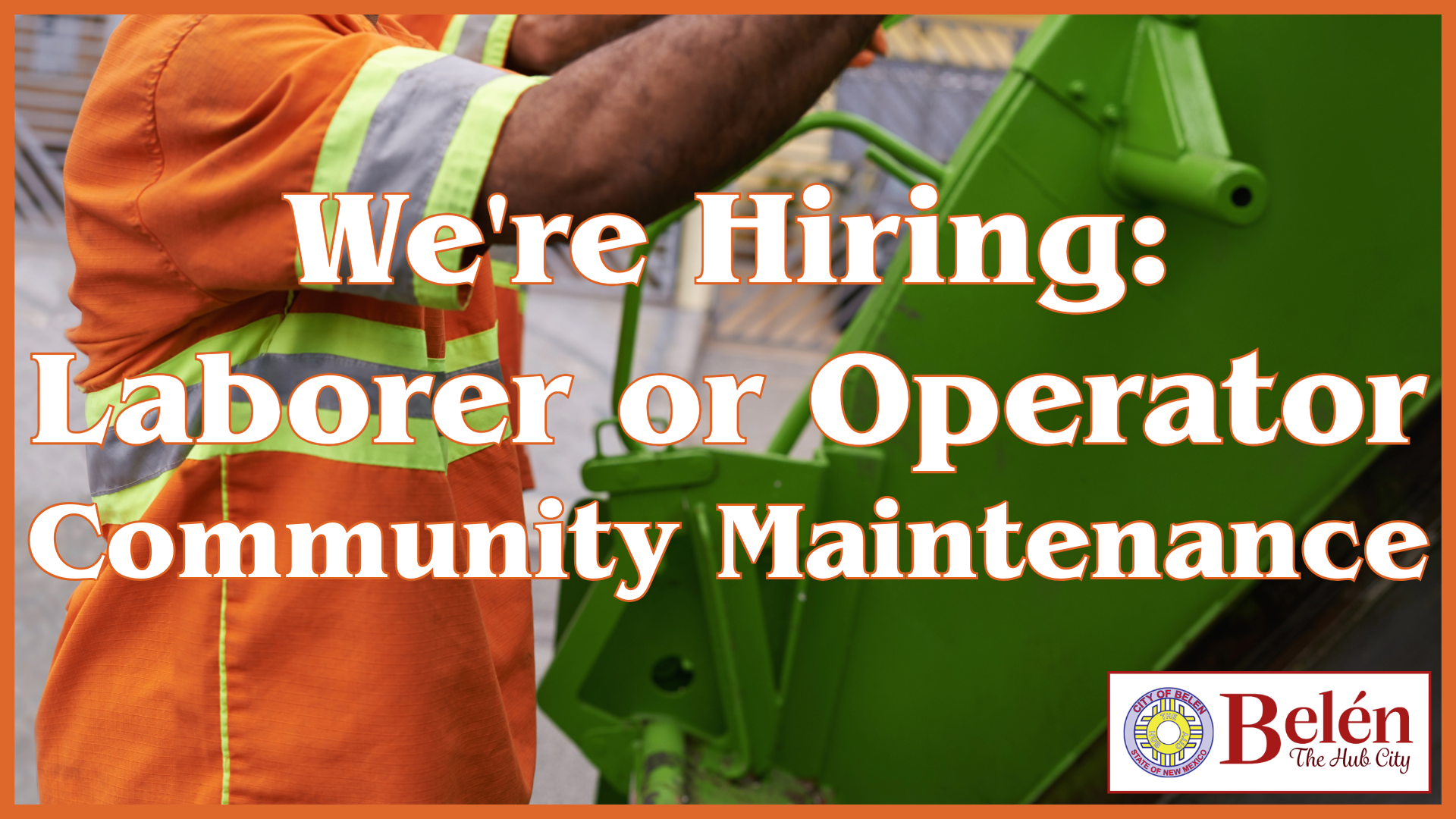 Featured image for “We’re Hiring: Laborer or Operator”