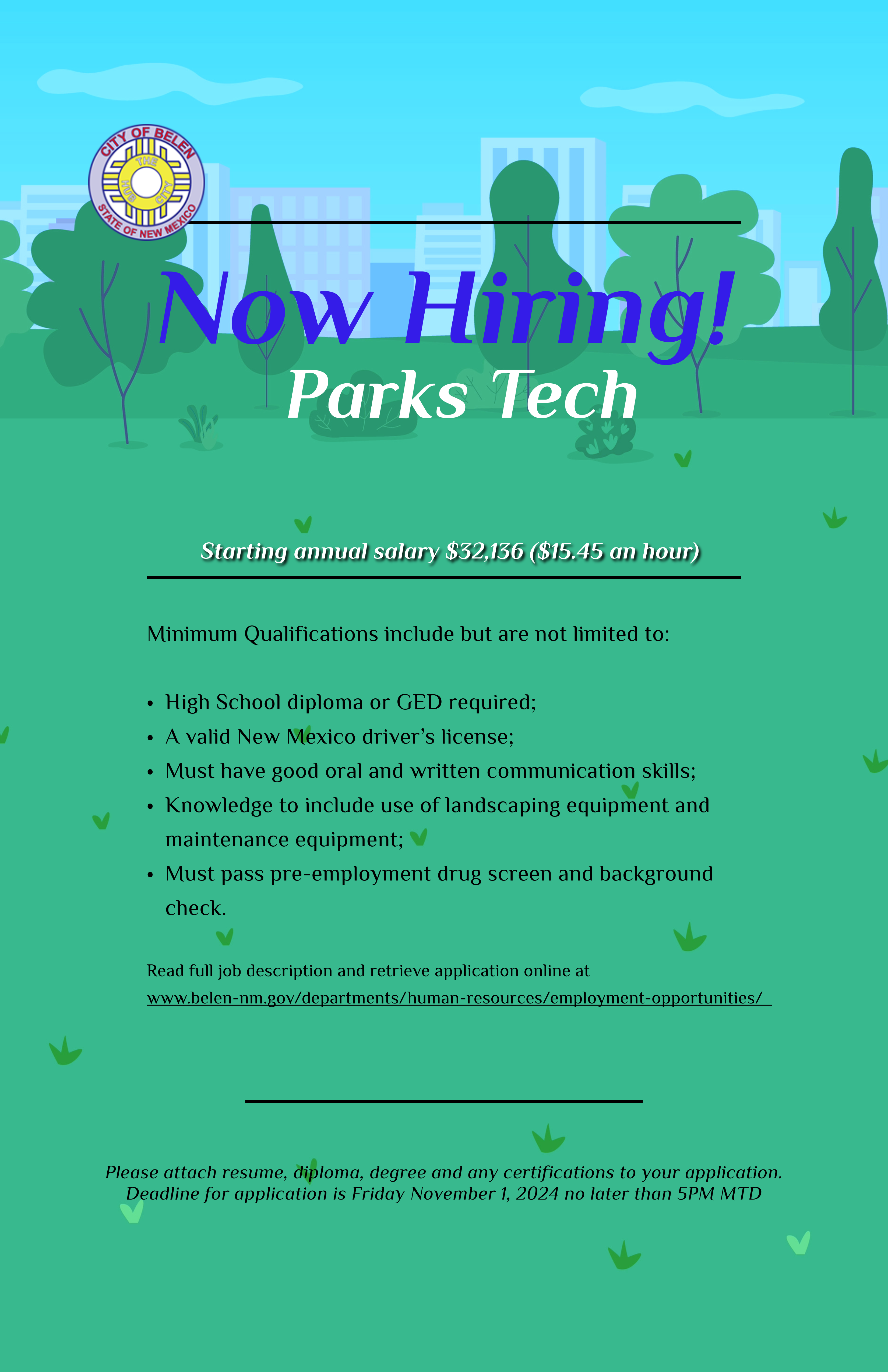 Featured image for “Now Hiring: Parks Tech”