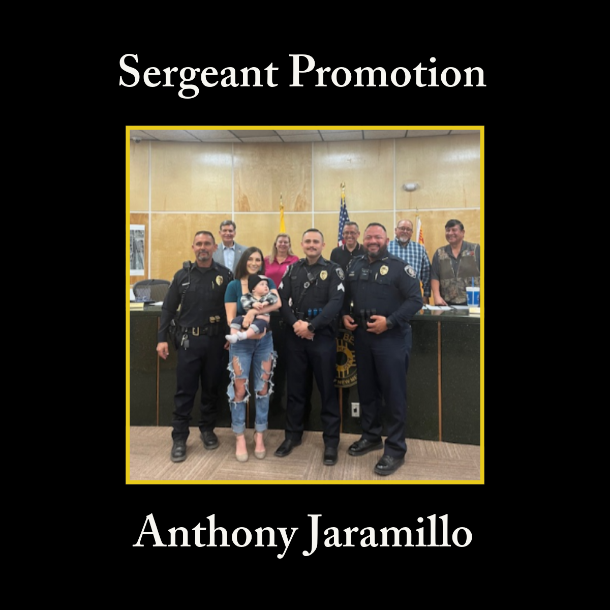 Featured image for “Sergeant Promotion: Anthony Jaramillo”